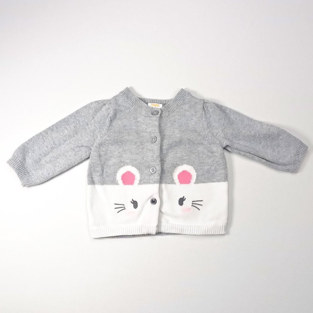 Gymboree Gray, Knit Cardigan  0-3M